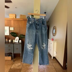 Levis ribcage straight ankle